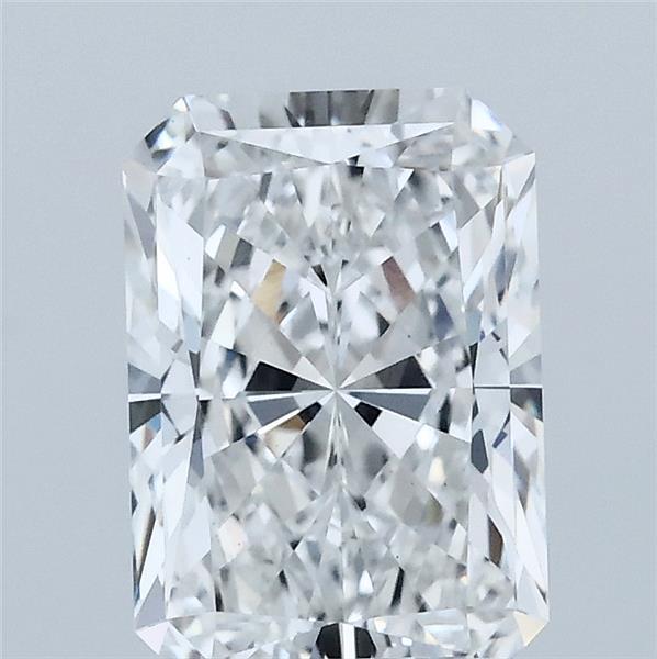 2.06 Carat Radiant Lab Grown Diamond, Excellent Polish, D Color, VS1 Clarity