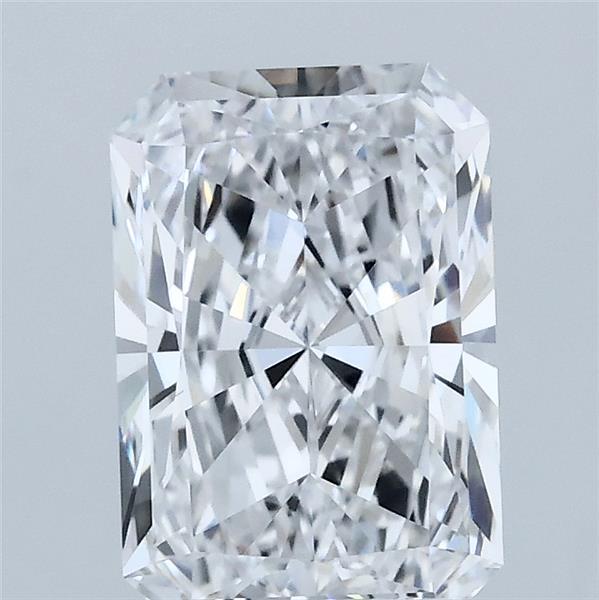 2.08 Carat Radiant Lab Grown Diamond, Excellent Polish, D Color, VVS2 Clarity