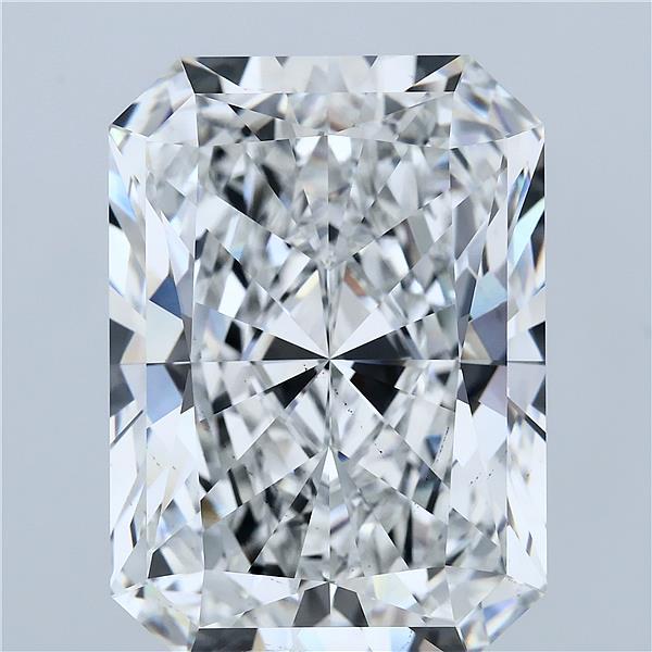25.36 Carat Radiant Lab Grown Diamond, Excellent Polish, F Color, VS2 Clarity