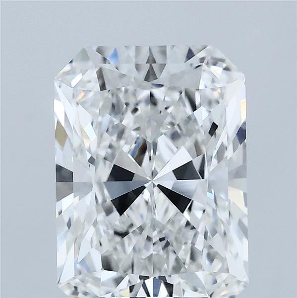2.88 Carat Radiant Lab Grown Diamond, Excellent Polish, E Color, VVS2 Clarity