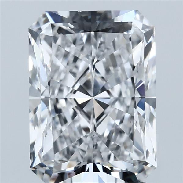 3.01 Carat Radiant Lab Grown Diamond, Excellent Polish, D Color, VS1 Clarity