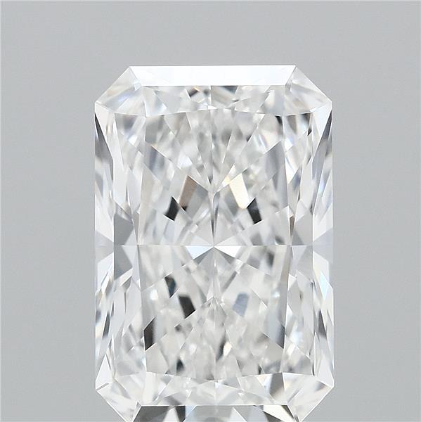 3.05 Carat Radiant Lab Grown Diamond, Excellent Polish, E Color, IF Clarity