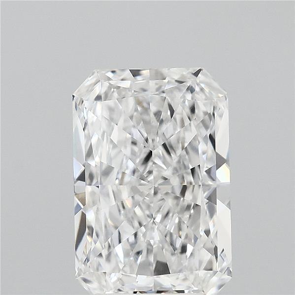 3.05 Carat Radiant Lab Grown Diamond, Excellent Polish, E Color, VVS1 Clarity
