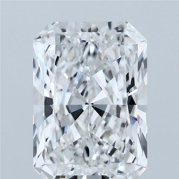 3.06 Carat Radiant Lab Grown Diamond, Excellent Polish, D Color, IF Clarity