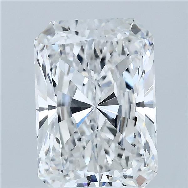 3.06 Carat Radiant Lab Grown Diamond, Excellent Polish, E Color, VS1 Clarity
