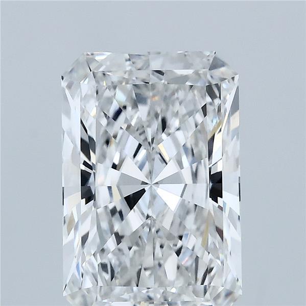 3.07 Carat Radiant Lab Grown Diamond, Excellent Polish, E Color, VVS2 Clarity