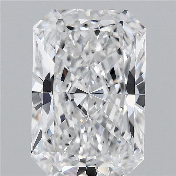 3.17 Carat Radiant Lab Grown Diamond, Excellent Polish, E Color, IF Clarity