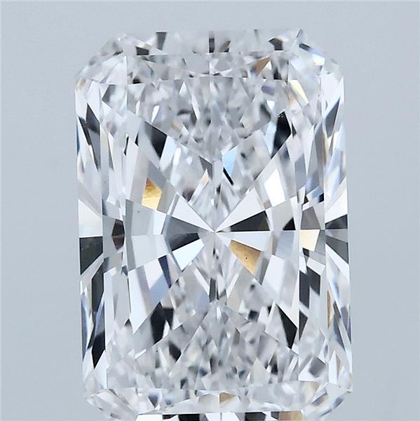 3.32 Carat Radiant Lab Grown Diamond, Excellent Polish, D Color, VVS2 Clarity