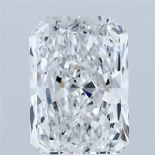 3.36 Carat Radiant Lab Grown Diamond, Excellent Polish, D Color, VVS1 Clarity