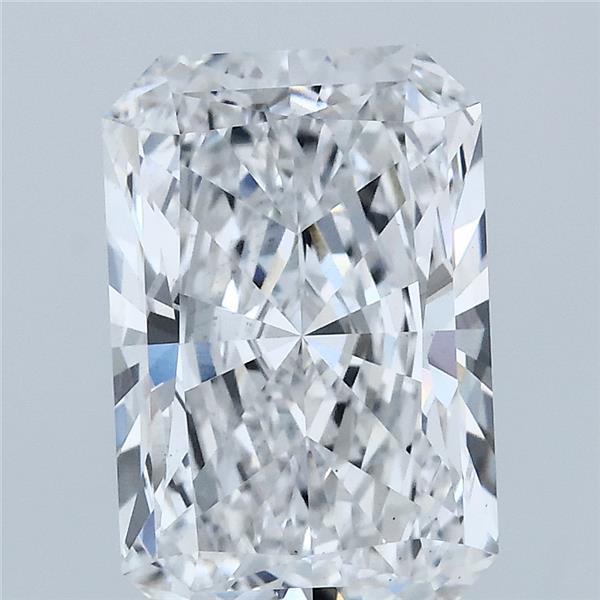 3.39 Carat Radiant Lab Grown Diamond, Excellent Polish, D Color, VS1 Clarity