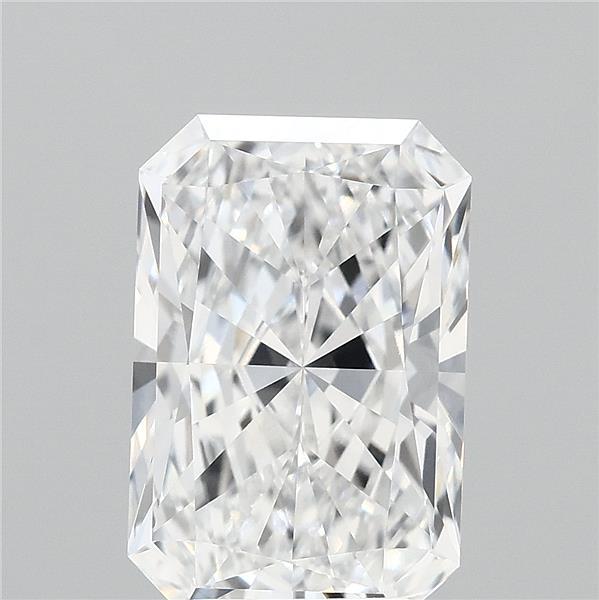 3.57 Carat Radiant Lab Grown Diamond, Excellent Polish, D Color, VVS1 Clarity