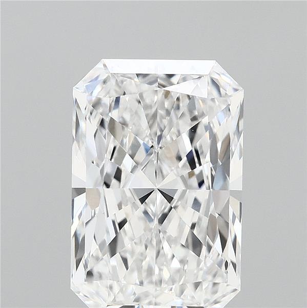 3.60 Carat Radiant Lab Grown Diamond, Excellent Polish, D Color, VVS1 Clarity