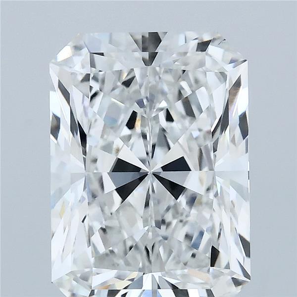 4.01 Carat Radiant Lab Grown Diamond, Excellent Polish, E Color, VS2 Clarity