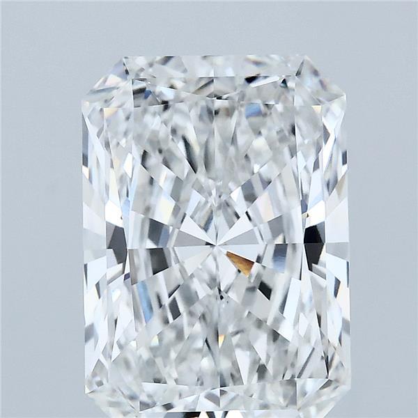4.01 Carat Radiant Lab Grown Diamond, Excellent Polish, E Color, VVS2 Clarity