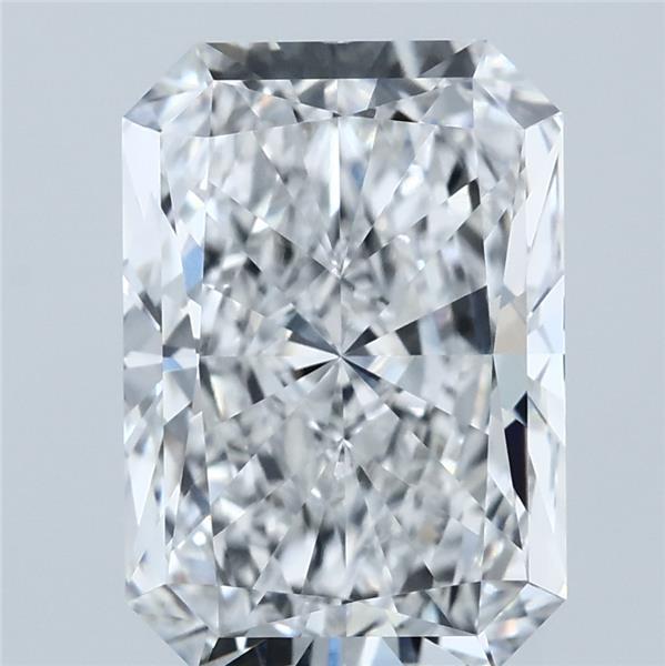 4.02 Carat Radiant Lab Grown Diamond, Excellent Polish, E Color, IF Clarity