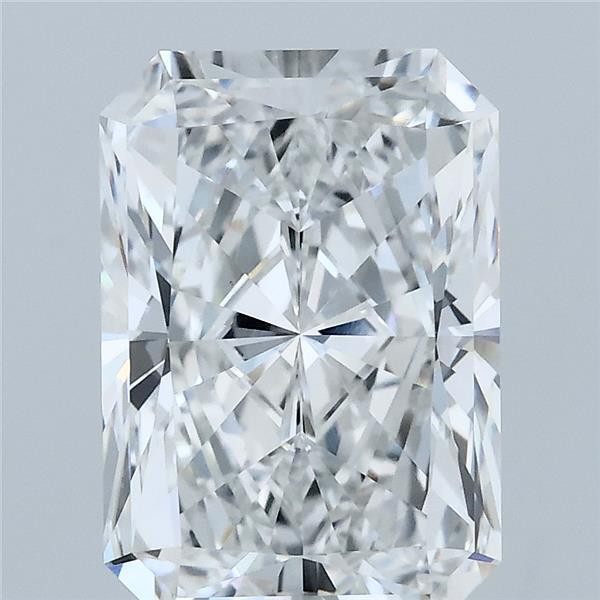 4.03 Carat Radiant Lab Grown Diamond, Excellent Polish, E Color, VVS2 Clarity