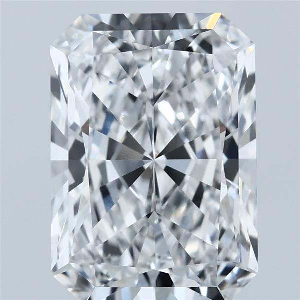 4.07 Carat Radiant Lab Grown Diamond, Excellent Polish, E Color, VVS1 Clarity