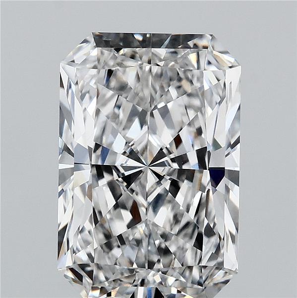 4.09 Carat Radiant Lab Grown Diamond, Excellent Polish, F Color, VVS1 Clarity