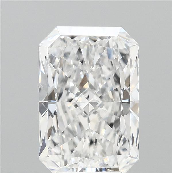 4.10 Carat Radiant Lab Grown Diamond, Excellent Polish, E Color, VS1 Clarity