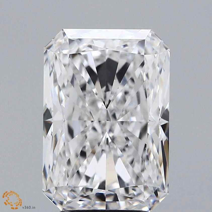 4.20 Carat Radiant Lab Grown Diamond, Excellent Polish, E Color, VS1 Clarity