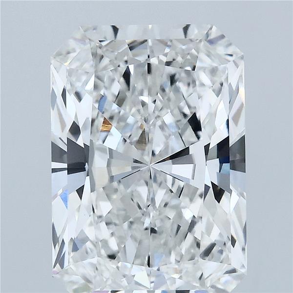 5.03 Carat Radiant Lab Grown Diamond, Excellent Polish, E Color, VVS2 Clarity