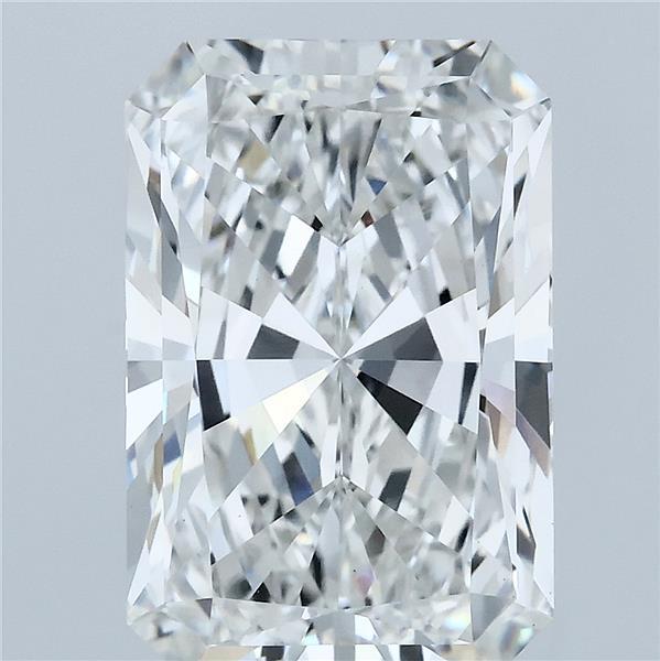 6.10 Carat Radiant Lab Grown Diamond, Excellent Polish, F Color, VS1 Clarity