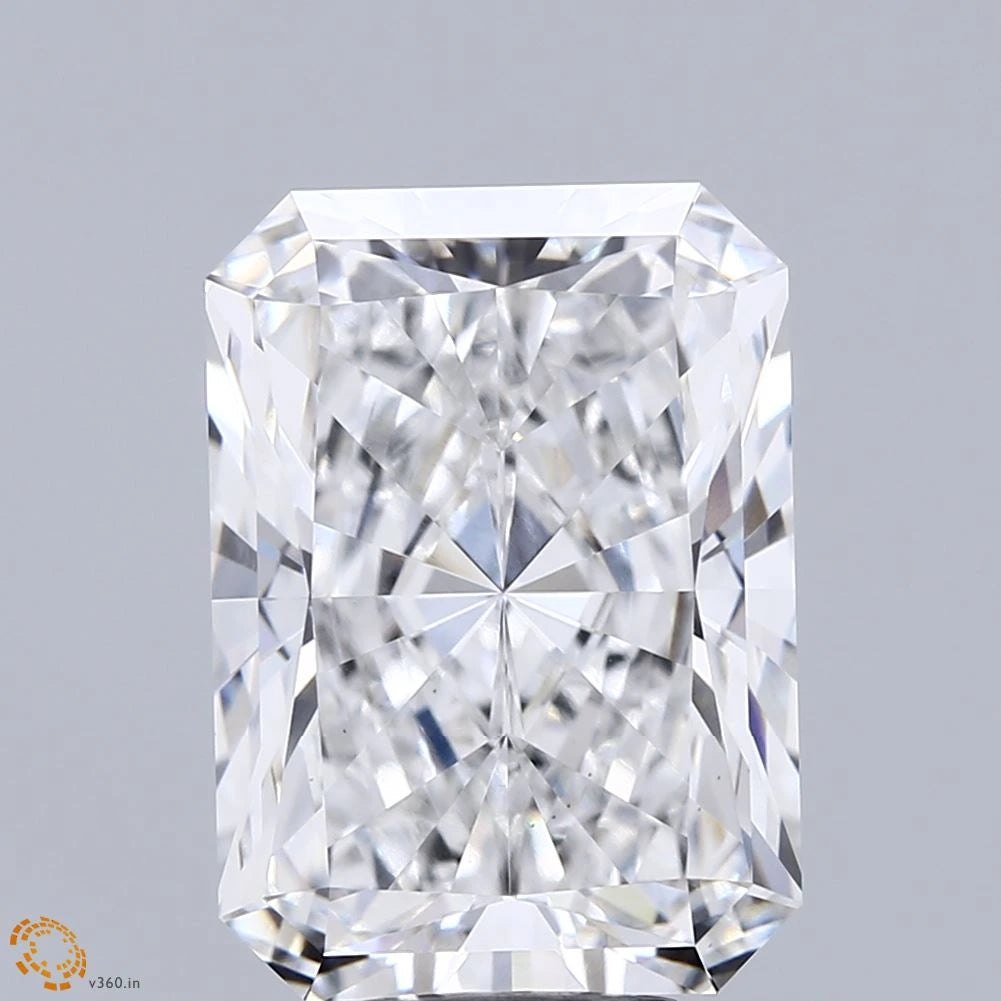 7.29 Carat Radiant Lab Grown Diamond, Excellent Polish, E Color, VS1 Clarity