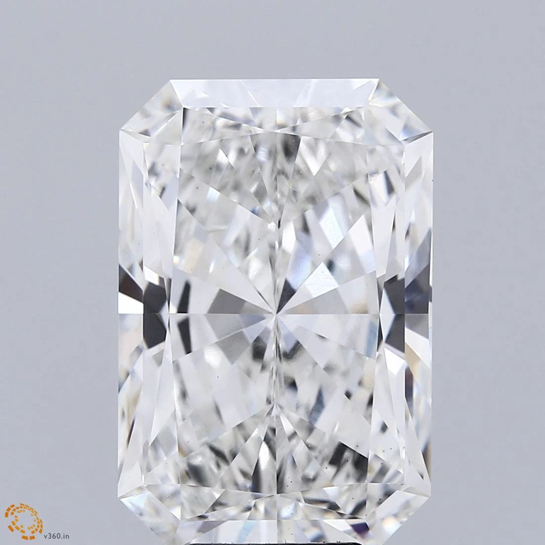 9.54 Carat Radiant Lab Grown Diamond, Excellent Polish, F Color, VS1 Clarity