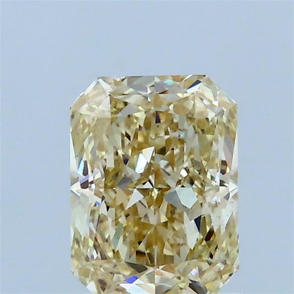 1.01 Carat Radiant Lab Grown Diamond, Fancy Light Yellow Color, VS1 Clarity
