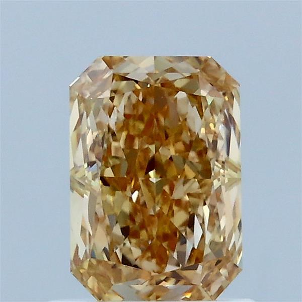 1.10 Carat Radiant Lab Grown Diamond, Light Brownish Yellow Color, VS1 Clarity