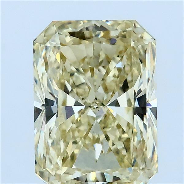 2.05 Carat Radiant Lab Grown Diamond, Fancy Yellow Color, VVS2 Clarity