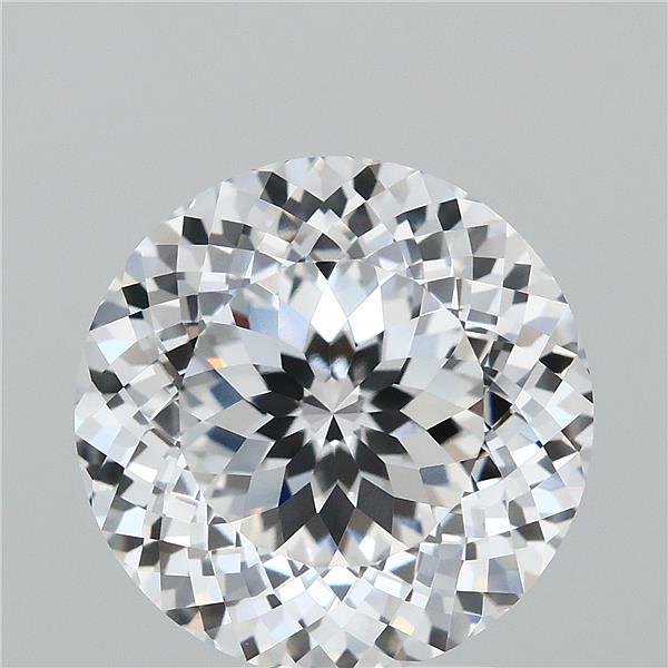 3.79 Carat Round Modified Lab Grown Diamond, Excellent Polish, D Color, VVS1 Clarity