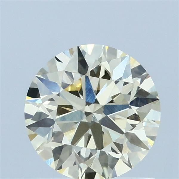 1.02 Carat Round Lab Grown Diamond, Ideal Cut, Light Yellow Color, VVS2 Clarity