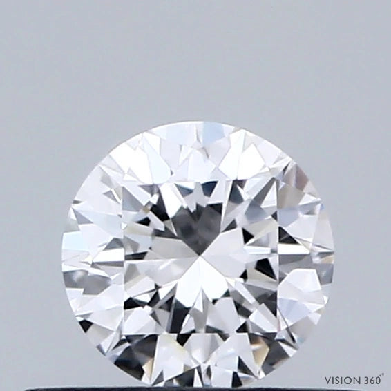 0.37 Carat Round Lab Grown Diamond, Very Good Cut, D Color, VVS1 Clarity