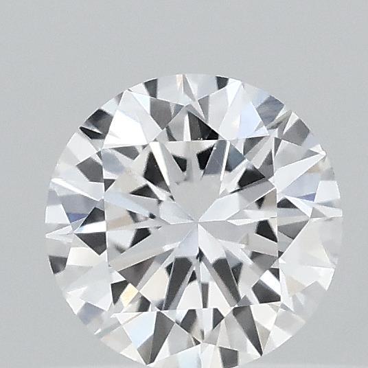 0.38 Carat Round Lab Grown Diamond, Excellent Cut, D Color, VVS2 Clarity