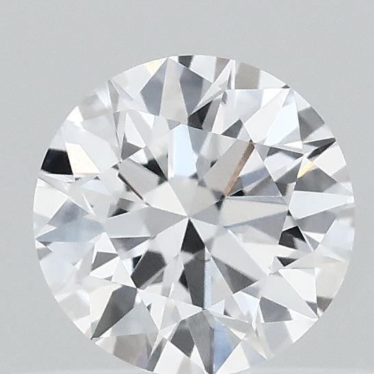 0.38 Carat Round Lab Grown Diamond, Ideal Cut, D Color, VVS2 Clarity