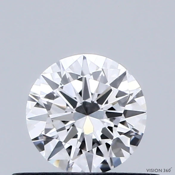 0.39 Carat Round Lab Grown Diamond, Excellent Cut, D Color, VS1 Clarity