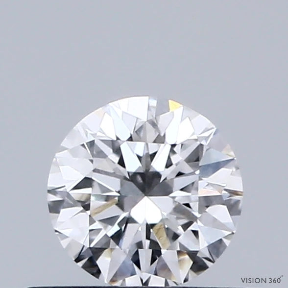 0.39 Carat Round Lab Grown Diamond, Excellent Cut, D Color, VVS2 Clarity