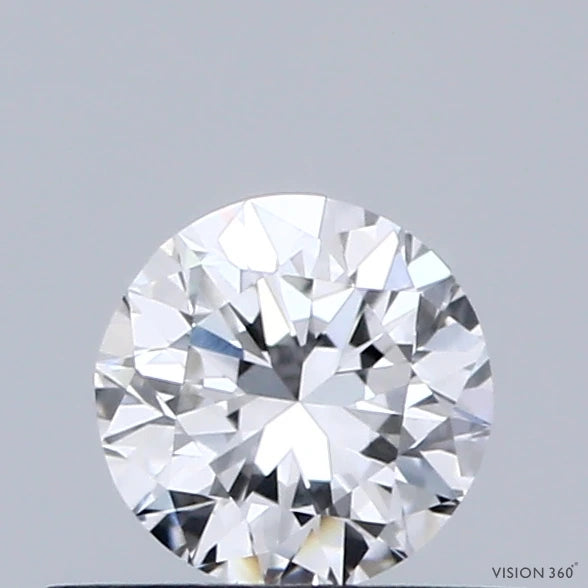 0.40 Carat Round Lab Grown Diamond, Very Good Cut, D Color, VVS2 Clarity