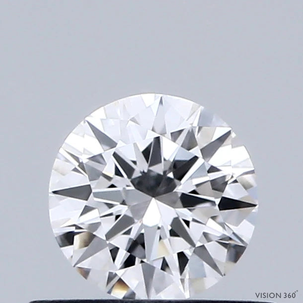 0.43 Carat Round Lab Grown Diamond, Excellent Cut, D Color, VVS1 Clarity