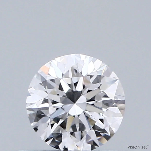 0.43 Carat Round Lab Grown Diamond, Good Cut, D Color, VVS1 Clarity