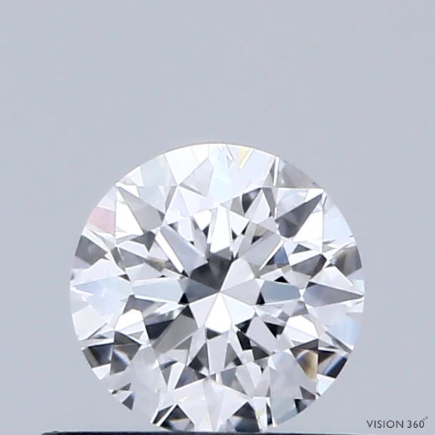 0.44 Carat Round Lab Grown Diamond, Ideal Cut, D Color, VVS1 Clarity