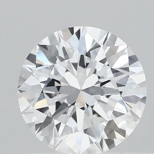 0.44 Carat Round Lab Grown Diamond, Very Good Cut, D Color, VVS1 Clarity