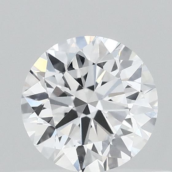 0.44 Carat Round Lab Grown Diamond, Very Good Cut, D Color, VVS2 Clarity