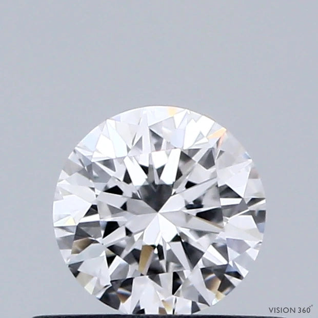 0.45 Carat Round Lab Grown Diamond, Excellent Cut, D Color, VVS2 Clarity
