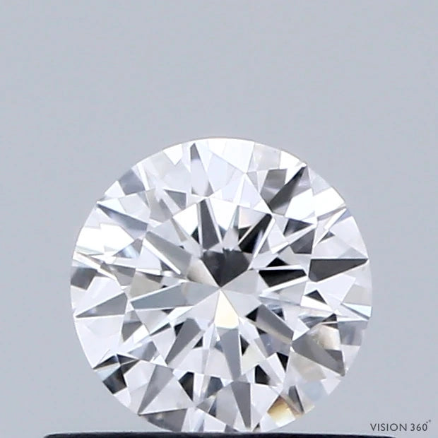 0.45 Carat Round Lab Grown Diamond, Very Good Cut, D Color, VVS2 Clarity