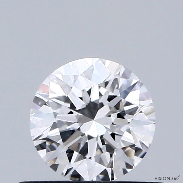 0.46 Carat Round Lab Grown Diamond, Excellent Cut, D Color, VVS2 Clarity