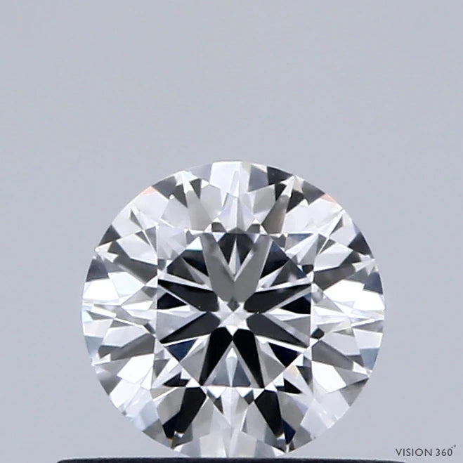 0.46 Carat Round Lab Grown Diamond, Very Good Cut, D Color, VS1 Clarity