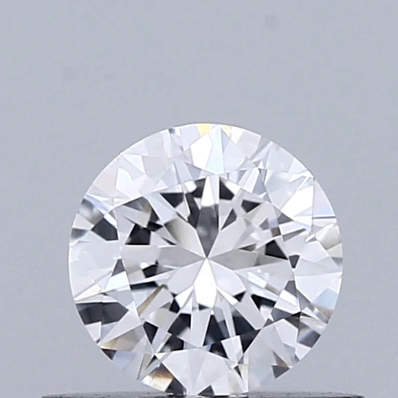 0.46 Carat Round Lab Grown Diamond, Very Good Cut, D Color, VVS2 Clarity