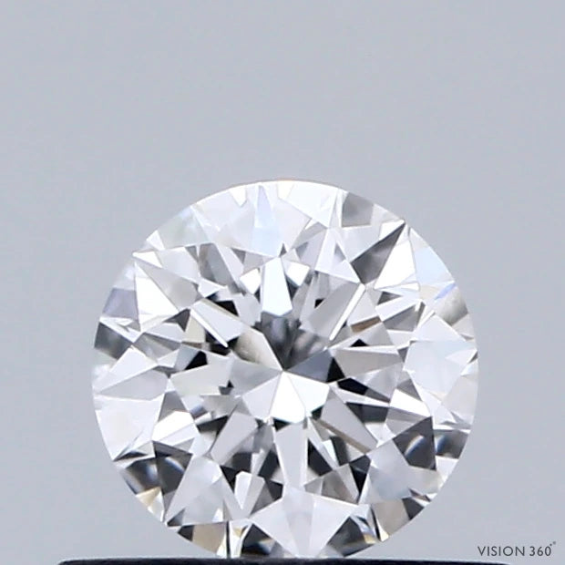 0.47 Carat Round Lab Grown Diamond, Excellent Cut, D Color, VVS2 Clarity